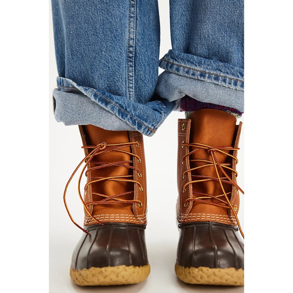 L.L. Bean NEW Bean Boot 8 Inch Lace-Up in Tan/Brown Size 8 Women